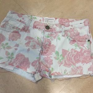 Current Elliott rose print shorts in size 26